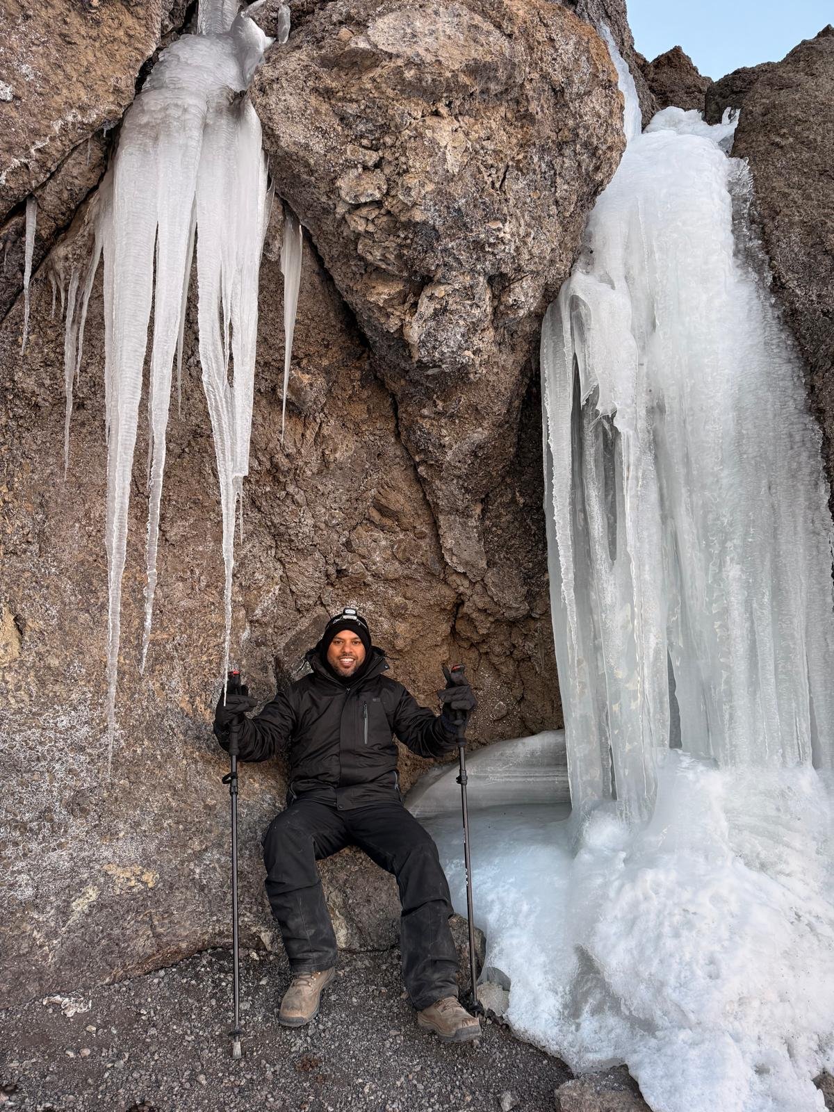 Abs at the glacier