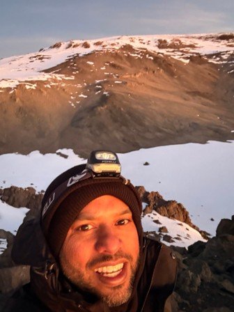 Abs at first light on the mountain
