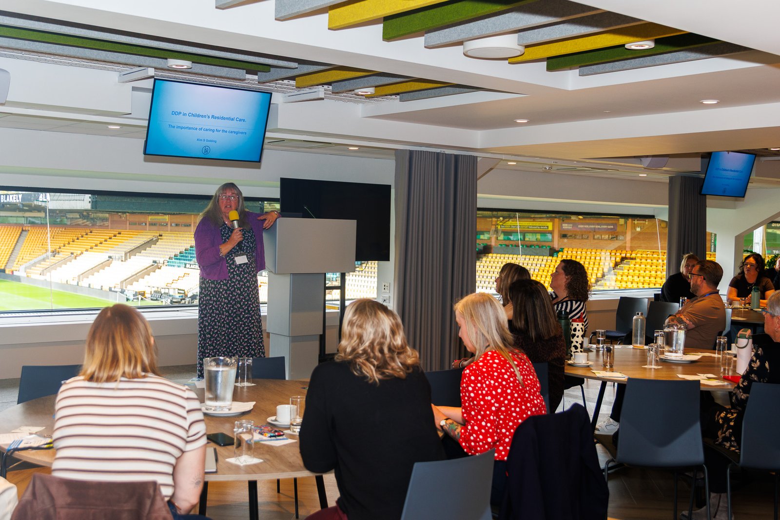Kim Golding Presenting 5 at the Clover Childcare Services DDP conference